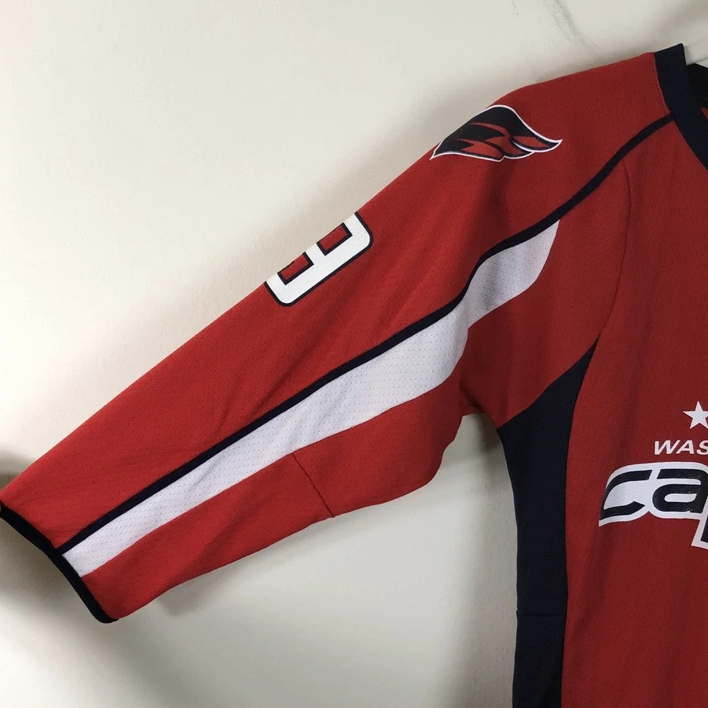 Reebok Premier NHL Washington Capitals Backstrom #19 Hockey Jersey Youth S/M Red